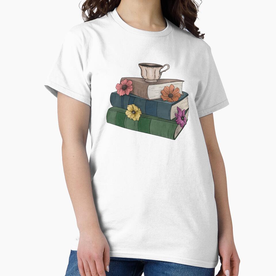 tea and books by atlasbackache T-Shirts, Hoodie, Sweatshirt | BlankRebels.com (Image 2)