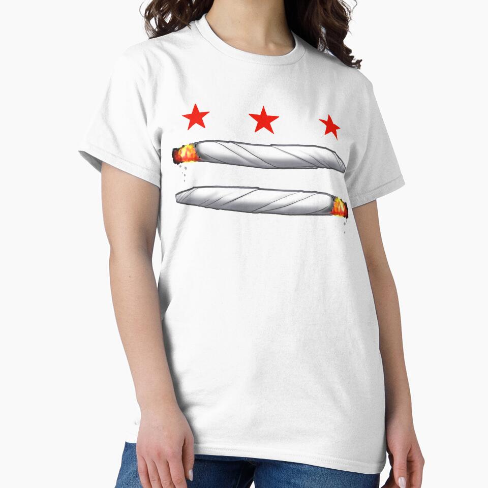 DC Weed Flag by MetroInk T-Shirts, Hoodie, Sweatshirt | BlankRebels.com (Image 2)