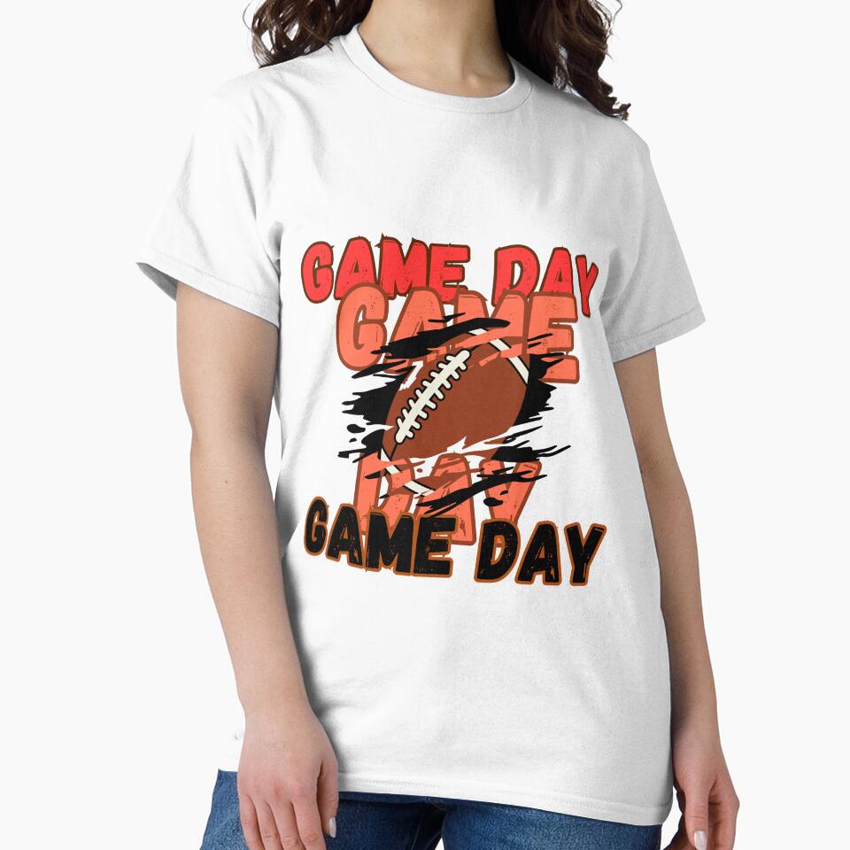 Game Day – Bold Football Design for Sports Fans by Brainy Bites19 T-Shirts, Hoodie, Sweatshirt | BlankRebels.com (Image 2)