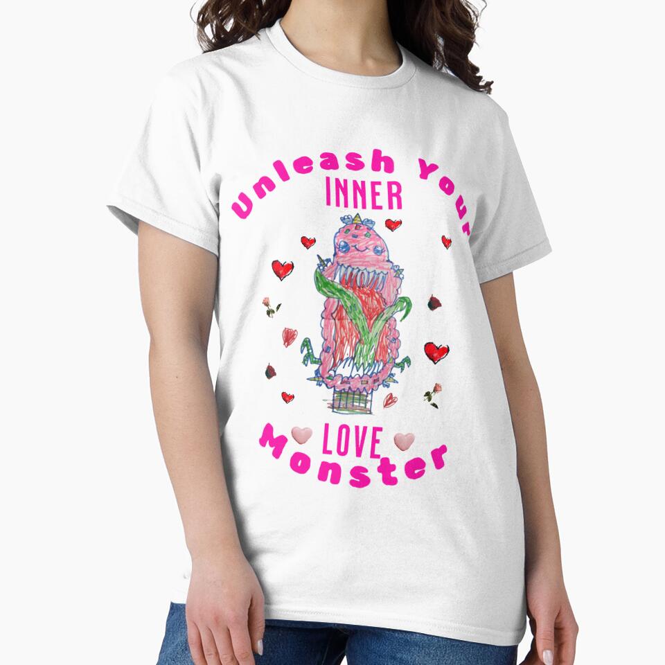 Love Your Inner Love Monster | Cute & Quirky Monster Art by squigglesbyzoe T-Shirts, Hoodie, Sweatshirt (Image 2)
