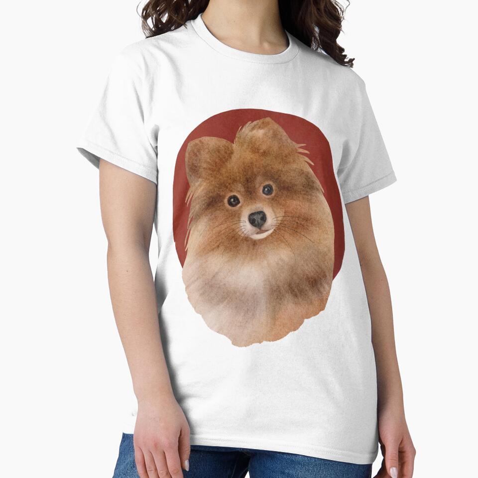 Sweet Pomeranian (Large Print) by Myloveforpets T-Shirts, Hoodie, Sweatshirt | BlankRebels.com (Image 2)