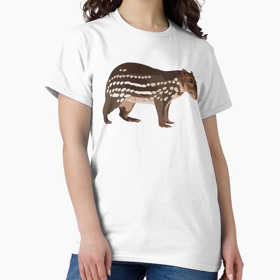 P is for Paca, Paca Illustration – Cute South American Rodent Wildlife Art by PrettylittlepastelUk T-Shirts,... (Image 2)