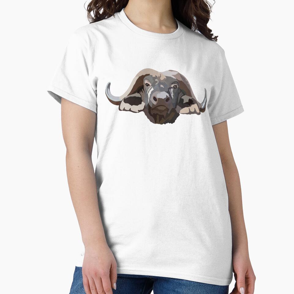 C is for Cape Buffalo ,Cape Buffalo Artwork – Powerful African Wildlife Illustration and Nature Design by... (Image 2)