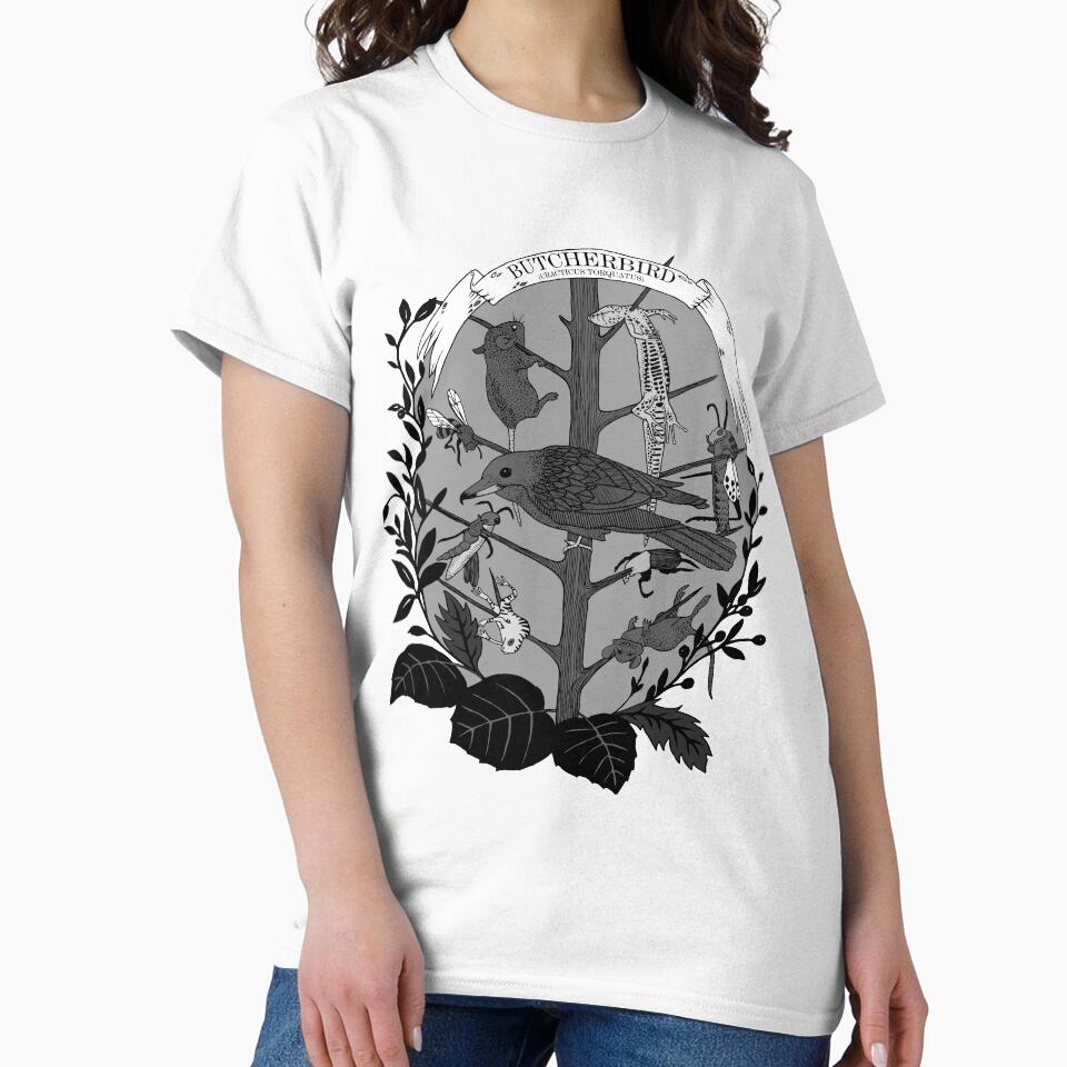 Butcherbird (Cracitus Torquatus) by FlippingZombies T-Shirts, Hoodie, Sweatshirt | BlankRebels.com (Image 2)
