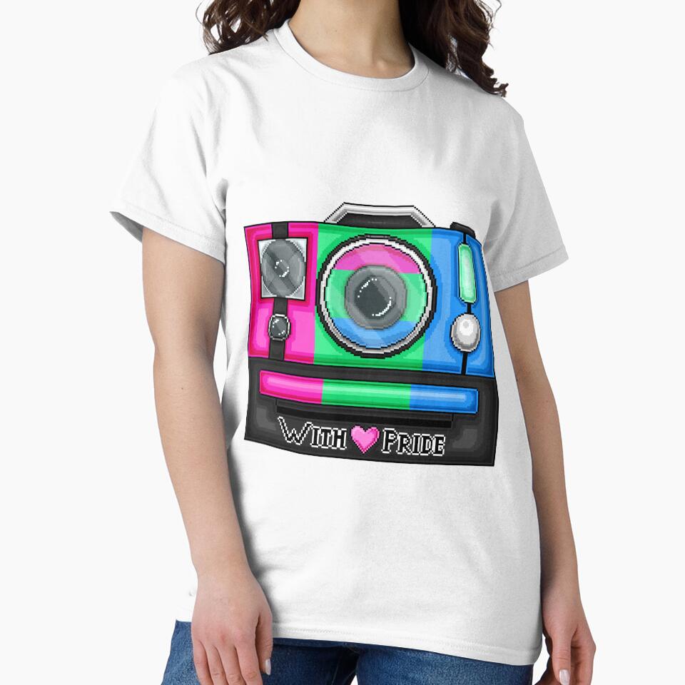 Poly Pride Pixel Camera T-Shirts, Hoodie, Sweatshirt