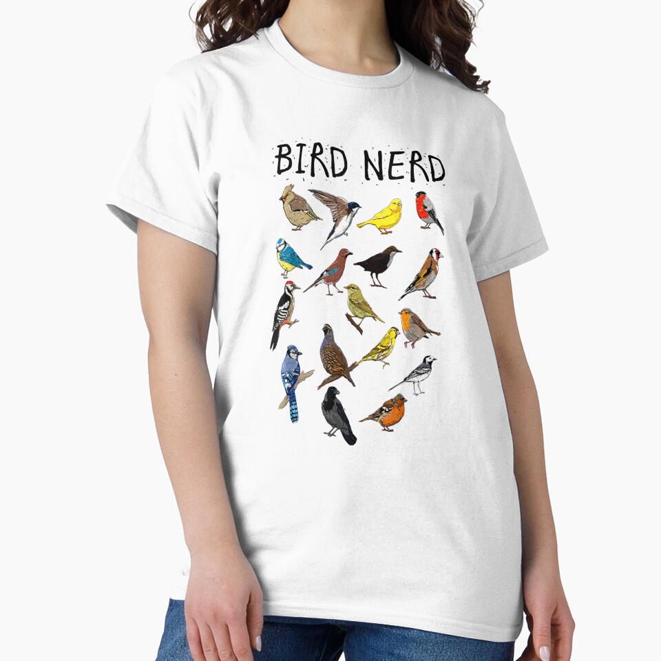 Bird Nerd Different Kinds of Bird Cute Bird Gift by SadikShop