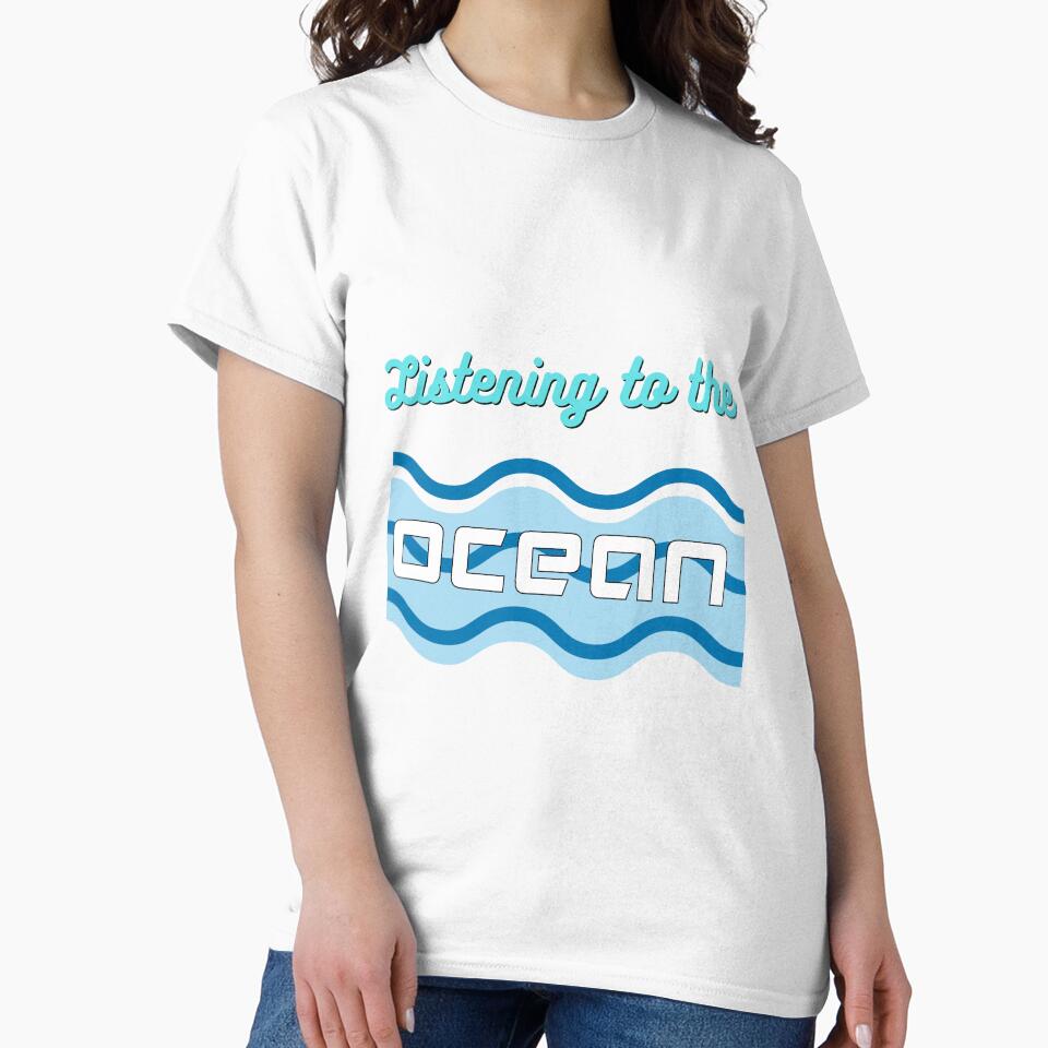 Listening to the ocean w by AmonRa16 T-Shirts, Hoodie, Sweatshirt | BlankRebels.com (Image 2)