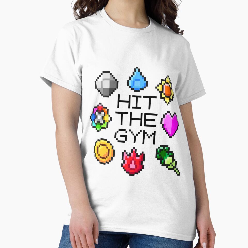 "Hit The Gym" Indigo League Badges by Noodge T-Shirts, Hoodie, Sweatshirt | BlankRebels.com (Image 2)