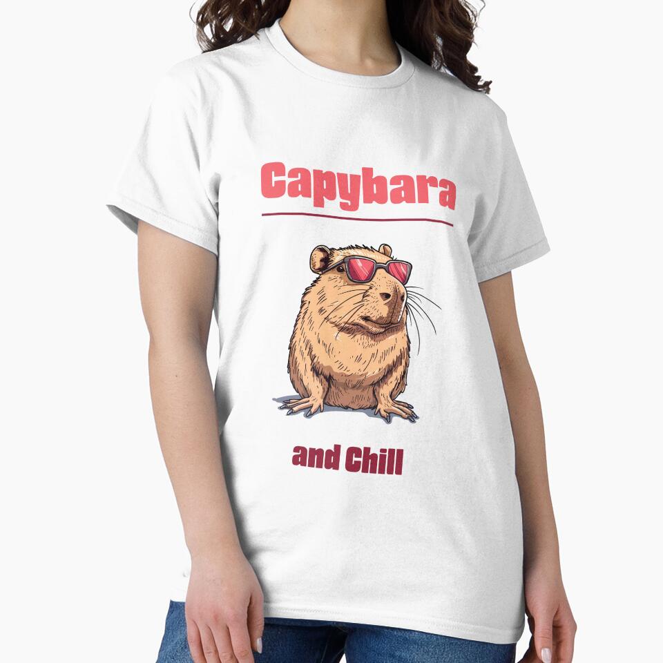 Capybara and Chill by Artizz01 T-Shirts, Hoodie, Sweatshirt | BlankRebels.com (Image 2)