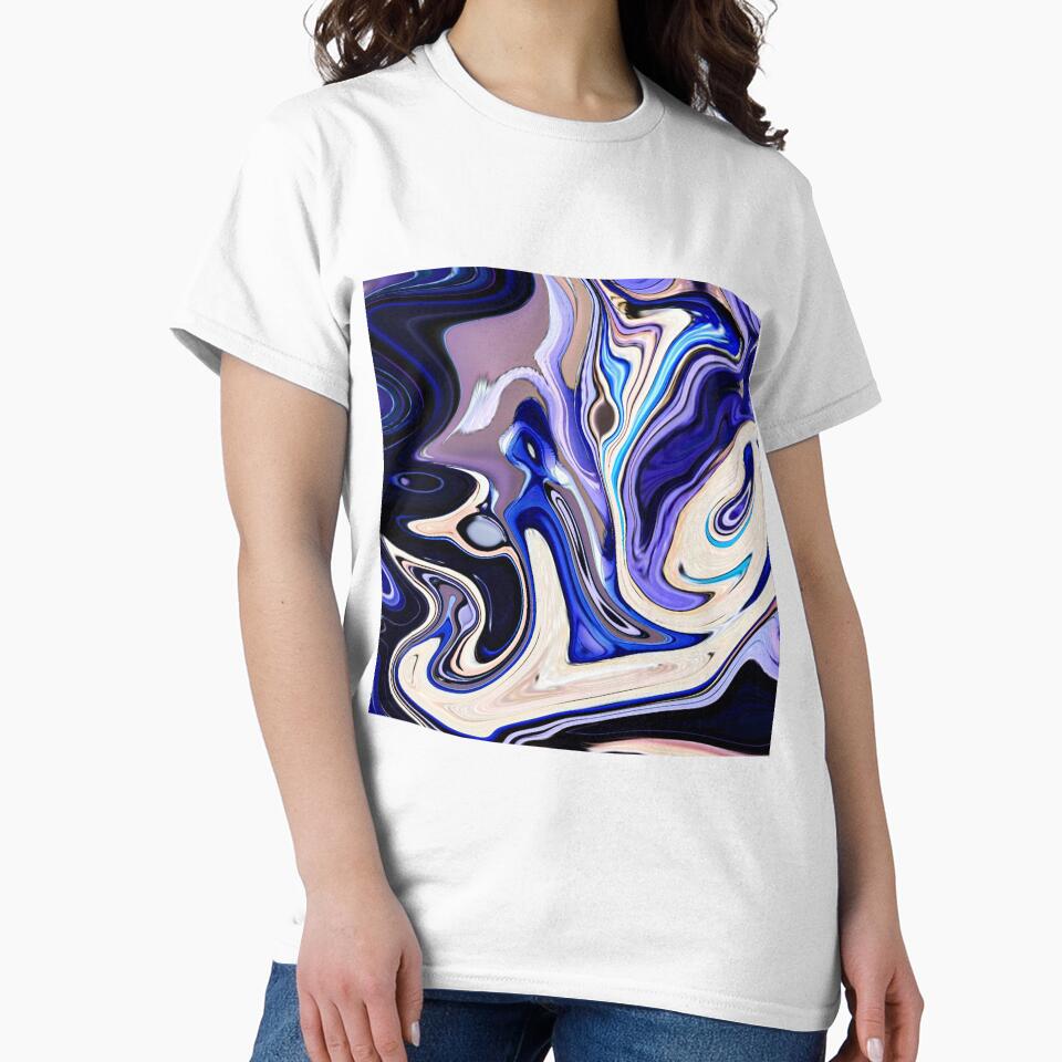 Abstract marble painting Art blue by Tshirtstory T-Shirts, Hoodie, Sweatshirt | BlankRebels.com (Image 2)