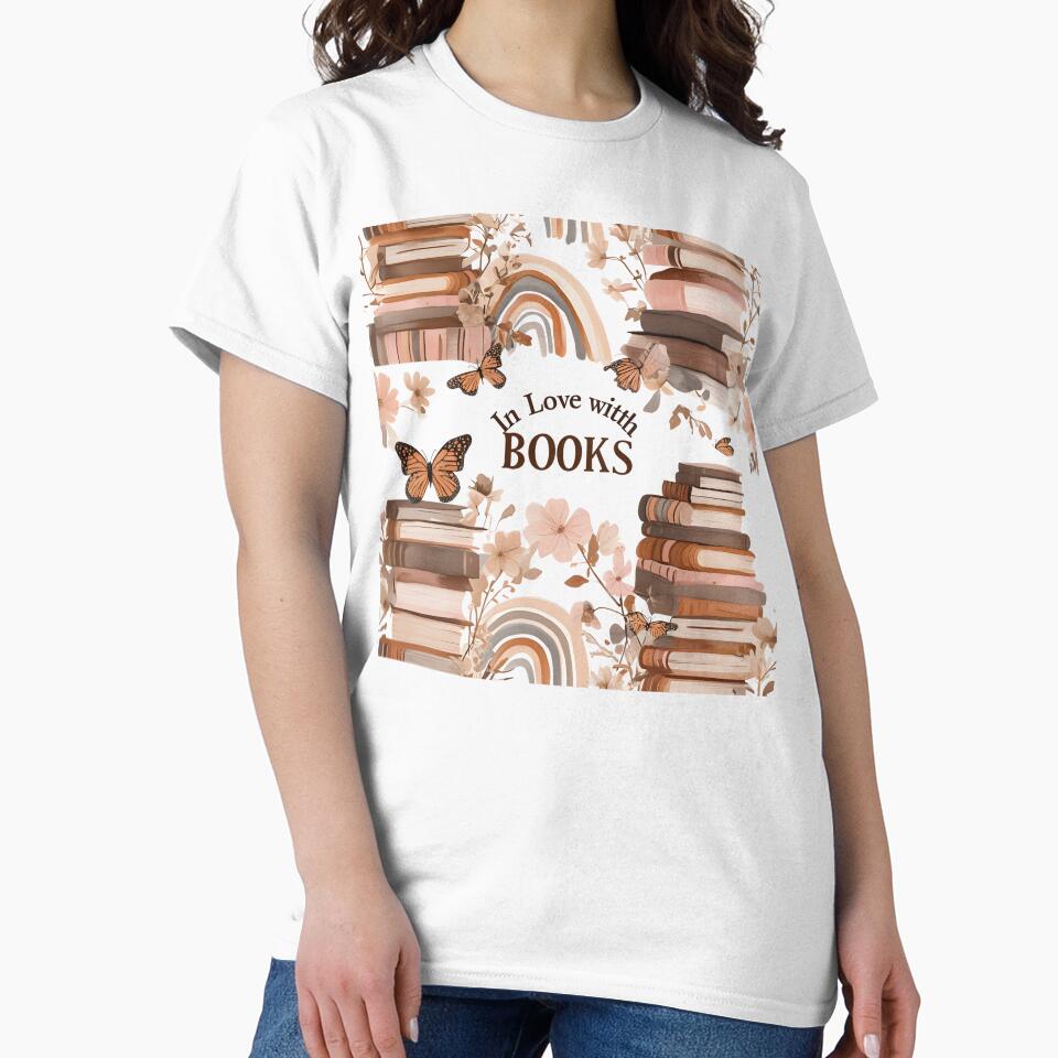 In Love with Books Aesthetic Vintage Book Art by Monascreativeempire T-Shirts, Hoodie, Sweatshirt | BlankRebels.com (Image 2)