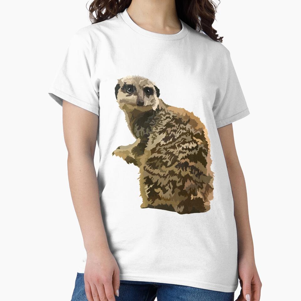 M is for Meerkat,Meerkat Artwork – Playful Desert Mammal Illustration and Wildlife Design by... (Image 2)