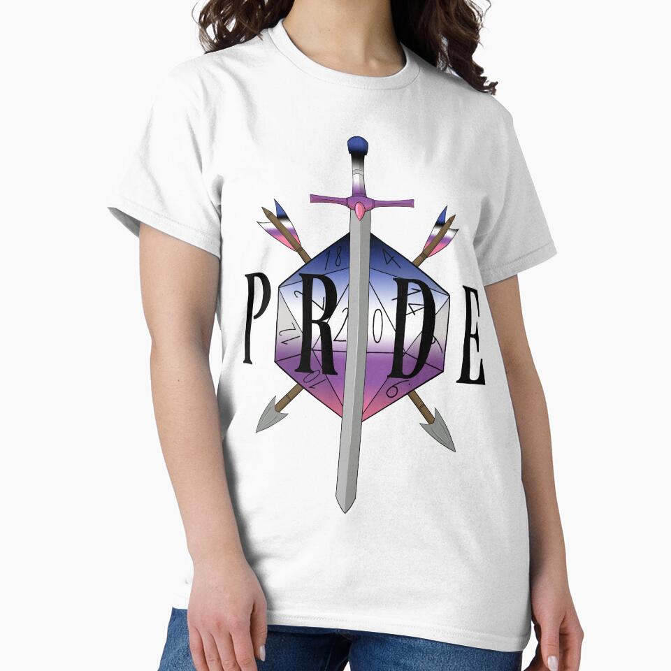 Critical hit! - Genderfluid Pride by flailingmuse T-Shirts, Hoodie, Sweatshirt | BlankRebels.com (Image 2)