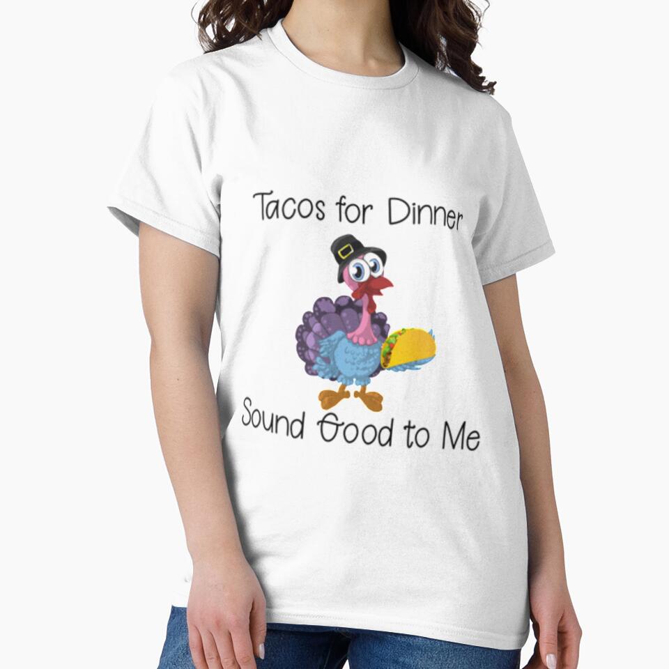 Funny Thanksgiving Day Apparel and Gear - Turkey with Taco by WUOdesigns T-Shirts, Hoodie, Sweatshirt (Image 2)