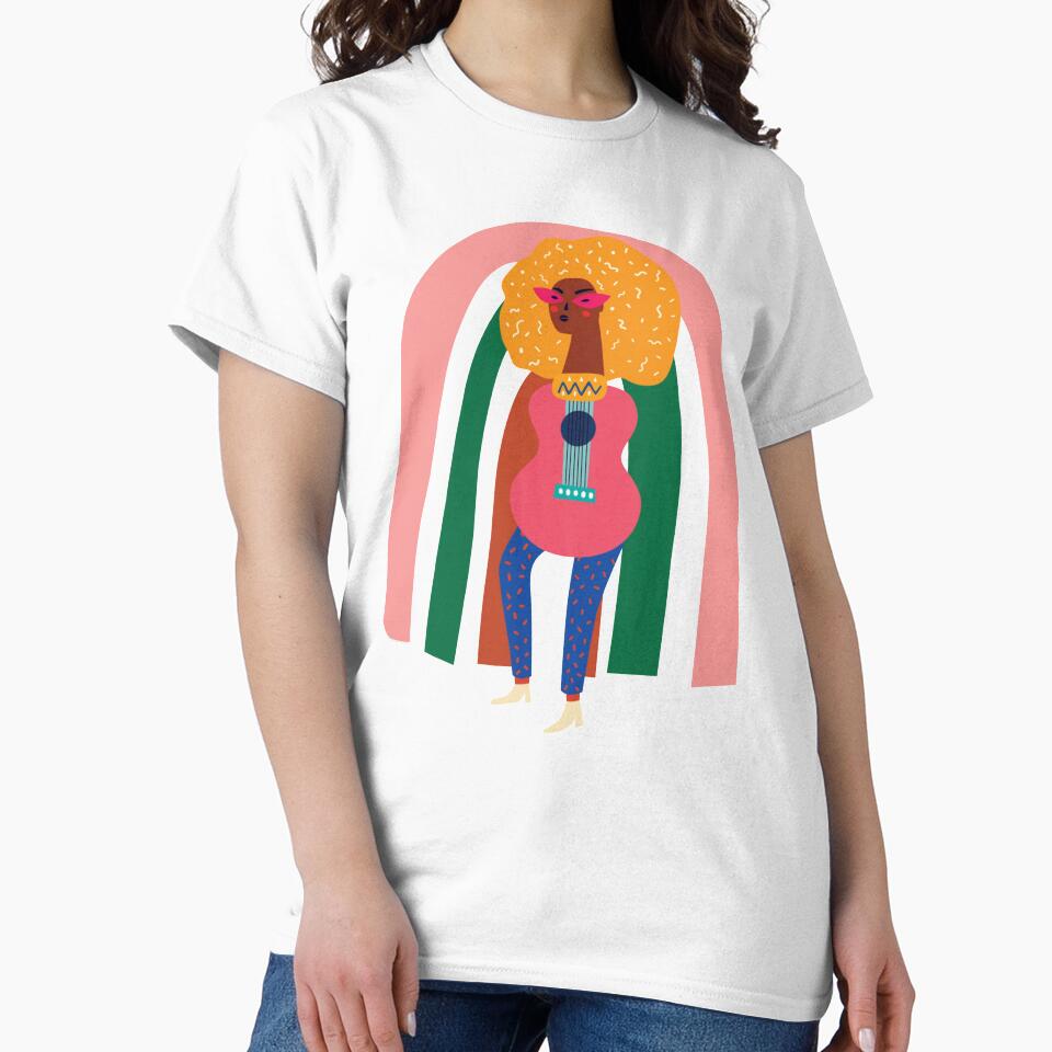 Guitar Girl by aboniteblanc T-Shirts, Hoodie, Sweatshirt | BlankRebels.com (Image 2)