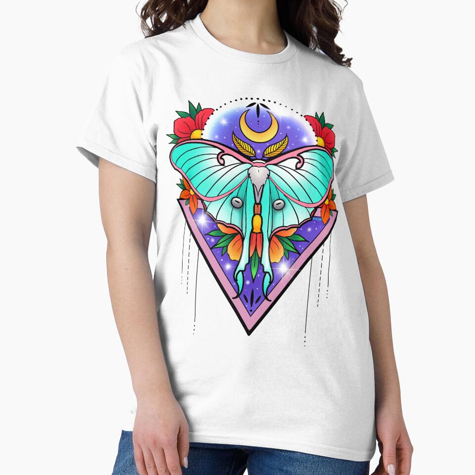 Luna Moth by MetroInk T-Shirts, Hoodie, Sweatshirt | BlankRebels.com (Image 2)