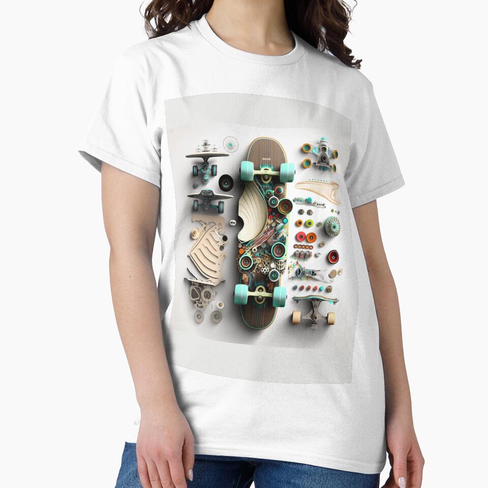 Copy of Modern motorized skateboard with stylish design by EternalSpectrum T-Shirts, Hoodie, Sweatshirt (Image 2)