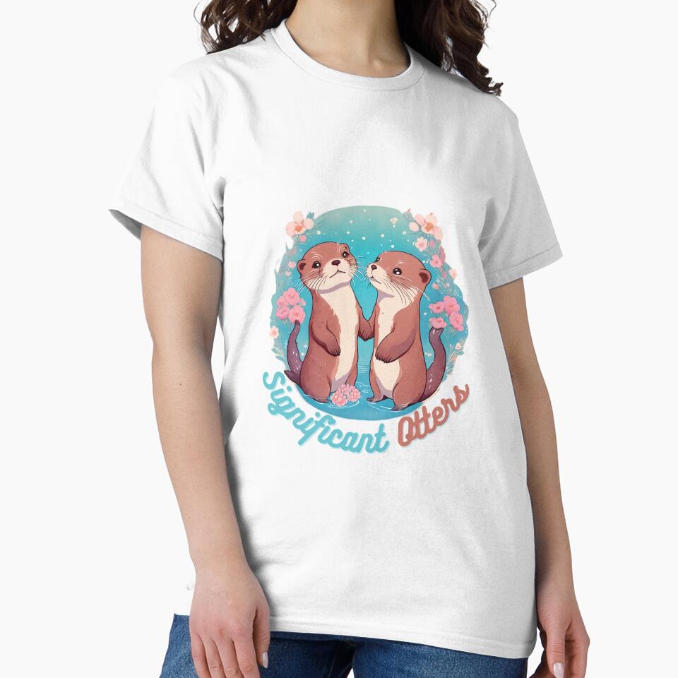 Otters Holding Hands, Significant Otters by arthurias99 T-Shirts, Hoodie, Sweatshirt | BlankRebels.com (Image 2)