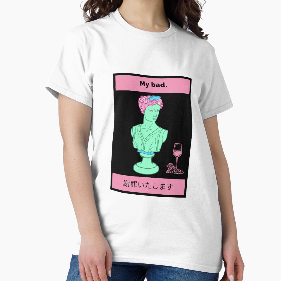 My bad-Vaporwave by thefakeapparel T-Shirts, Hoodie, Sweatshirt | BlankRebels.com (Image 2)
