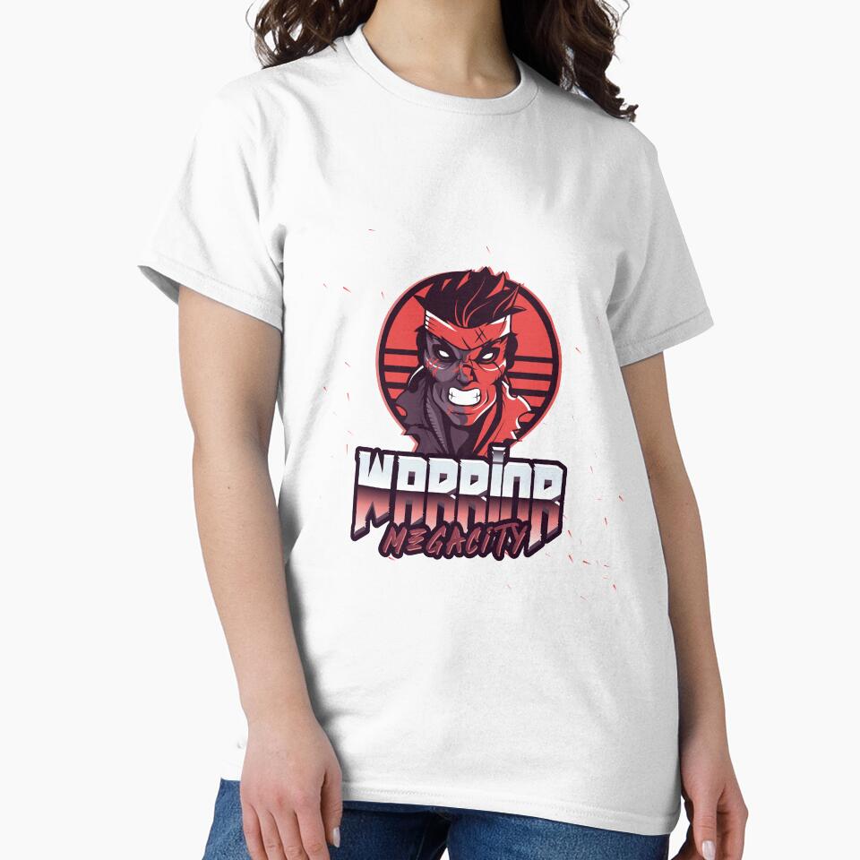 Warrior Megacity - Retro Gaming Design by whytealistair T-Shirts, Hoodie, Sweatshirt | BlankRebels.com (Image 2)