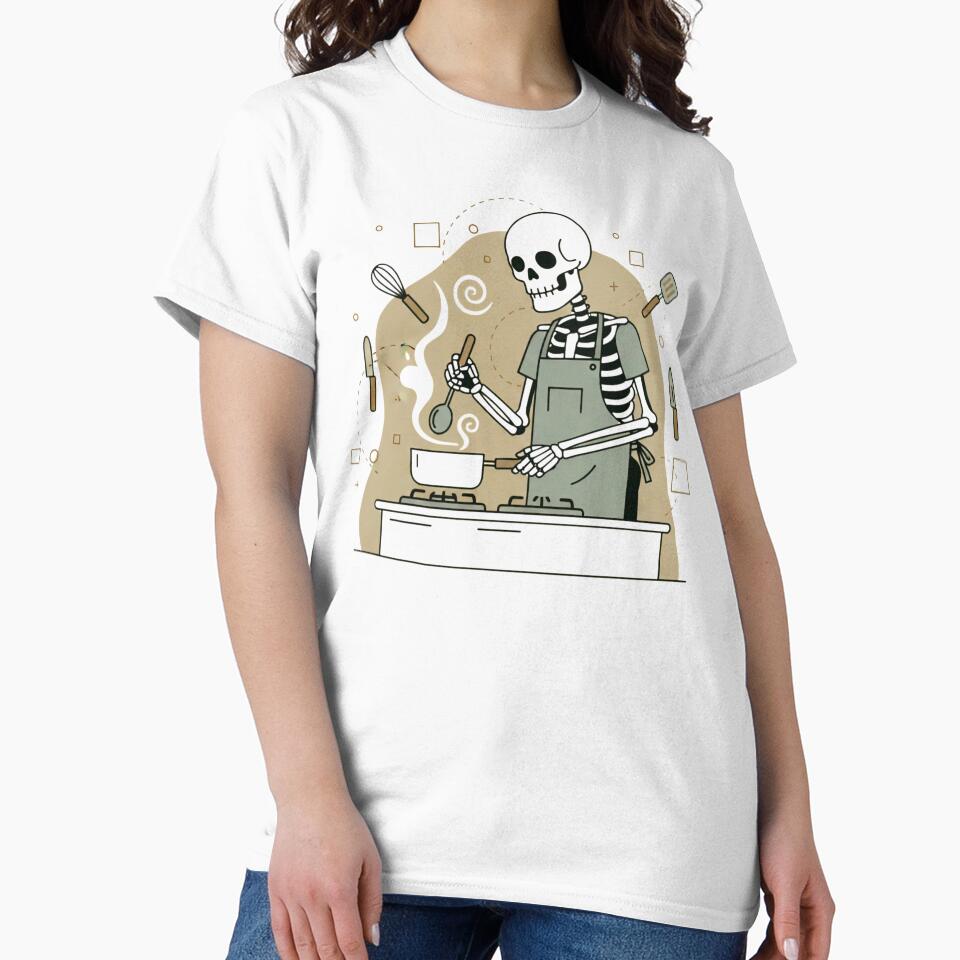 CHEF Minimalist Skeleton Streetwear Art T-Shirts, Hoodie, Sweatshirt