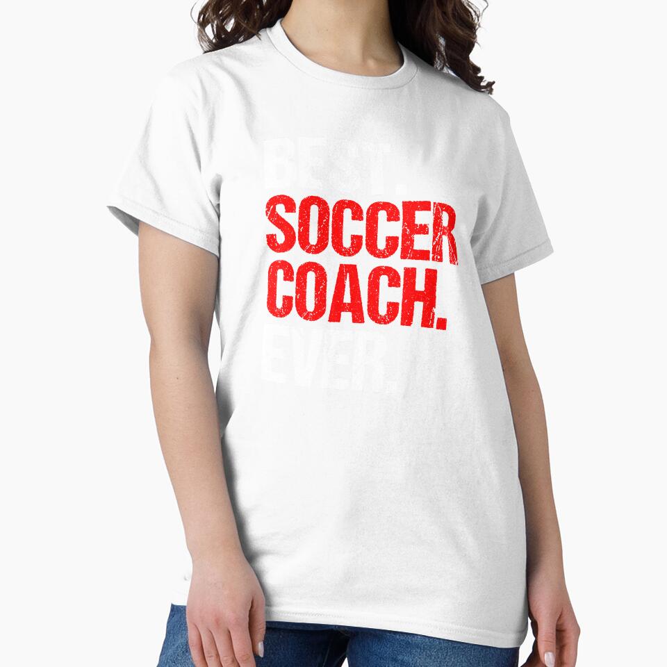 Best Soccer Coach Ever Ball Sports Gift Idea by haselshirt