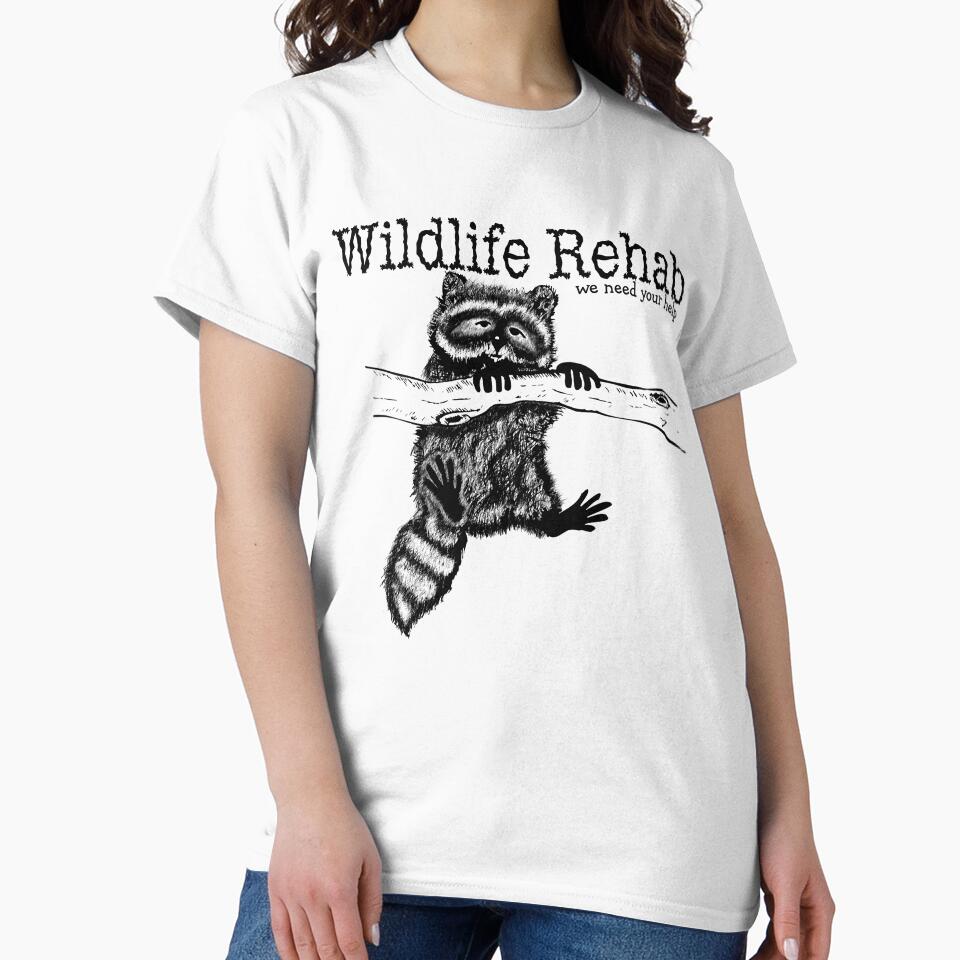 Raccoon Wildlife Rehabilitation We Need Your Help by The Tinker Man's Daughter T-Shirts, Hoodie, Sweatshirt (Image 2)