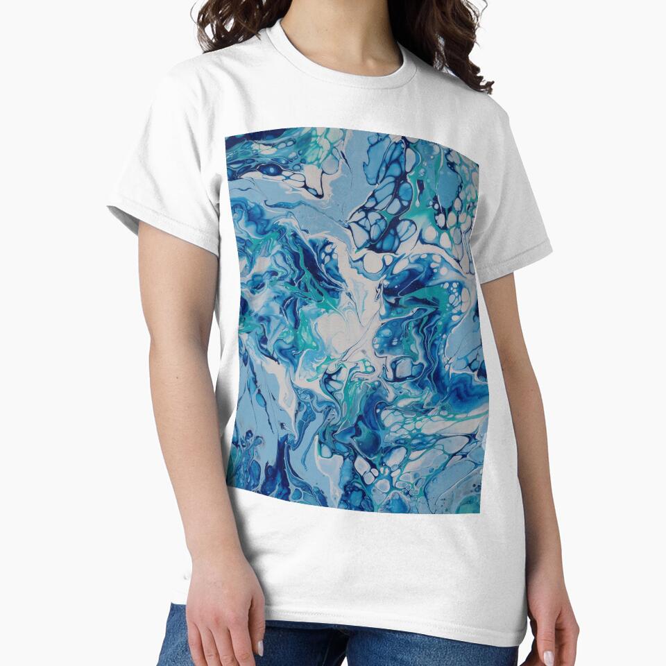 Oceanic Structures, original Fluid Art by PourtionOfArt
