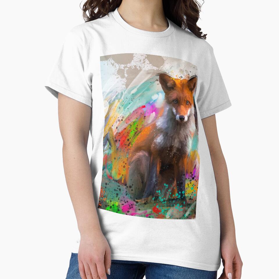 Fredddy The Fox Street Art Painting by Exclusively Motorsport T-Shirts, Hoodie, Sweatshirt | BlankRebels.com (Image 2)