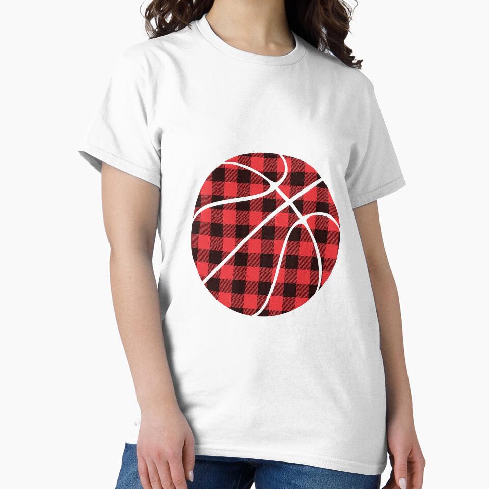 Abstract Basketball Design - Motivational Sports - Red Christmas Pattern by Gaming x Sports T-Shirts, Hoodie,... (Image 2)