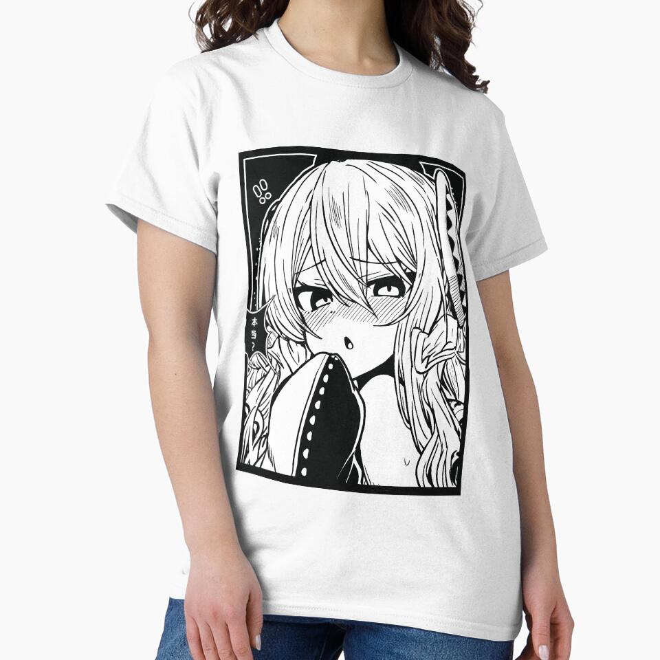 Manga Panel Waifu "Hontou?" T-Shirts, Hoodie, Sweatshirt