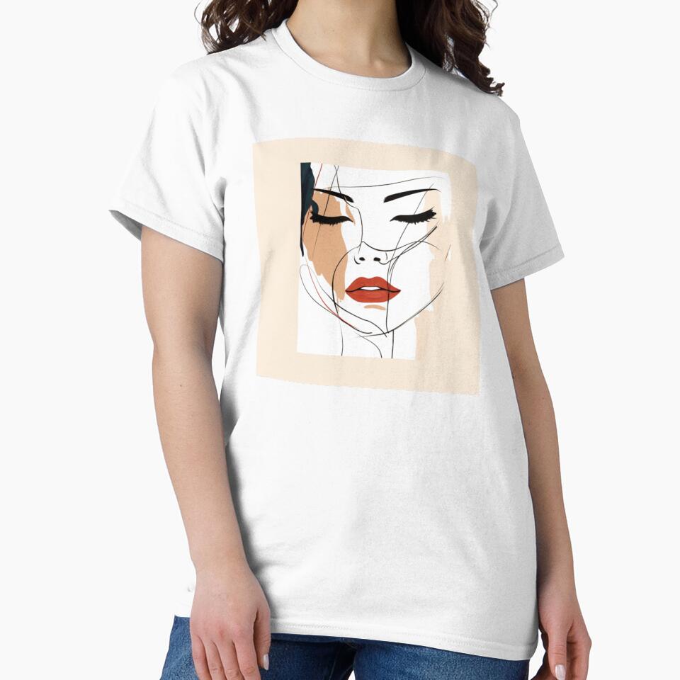 Line Art : Face by Reveriememory T-Shirts, Hoodie, Sweatshirt | BlankRebels.com (Image 2)