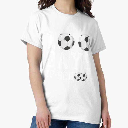 100  days of school 100days smarter soccer football student teacher kids designs by teeartforyou