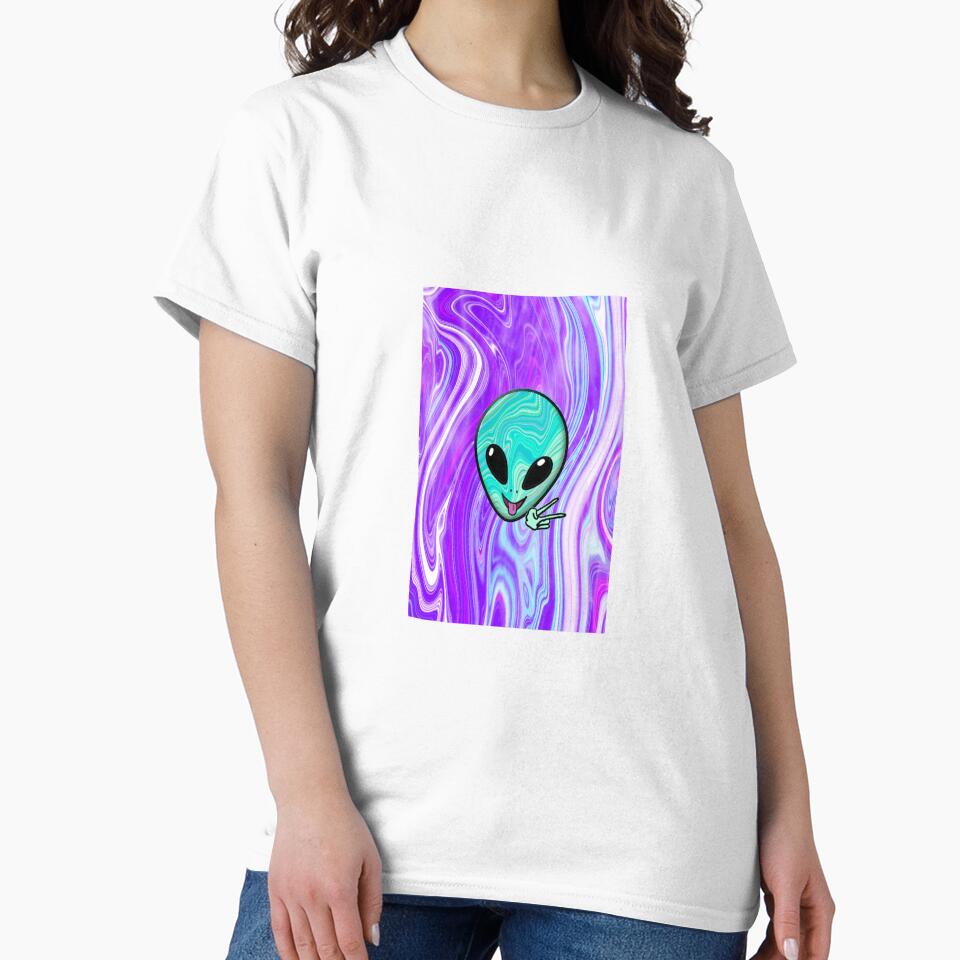 Psychedelic Alien Phone Case by christensart T-Shirts, Hoodie, Sweatshirt | BlankRebels.com (Image 2)