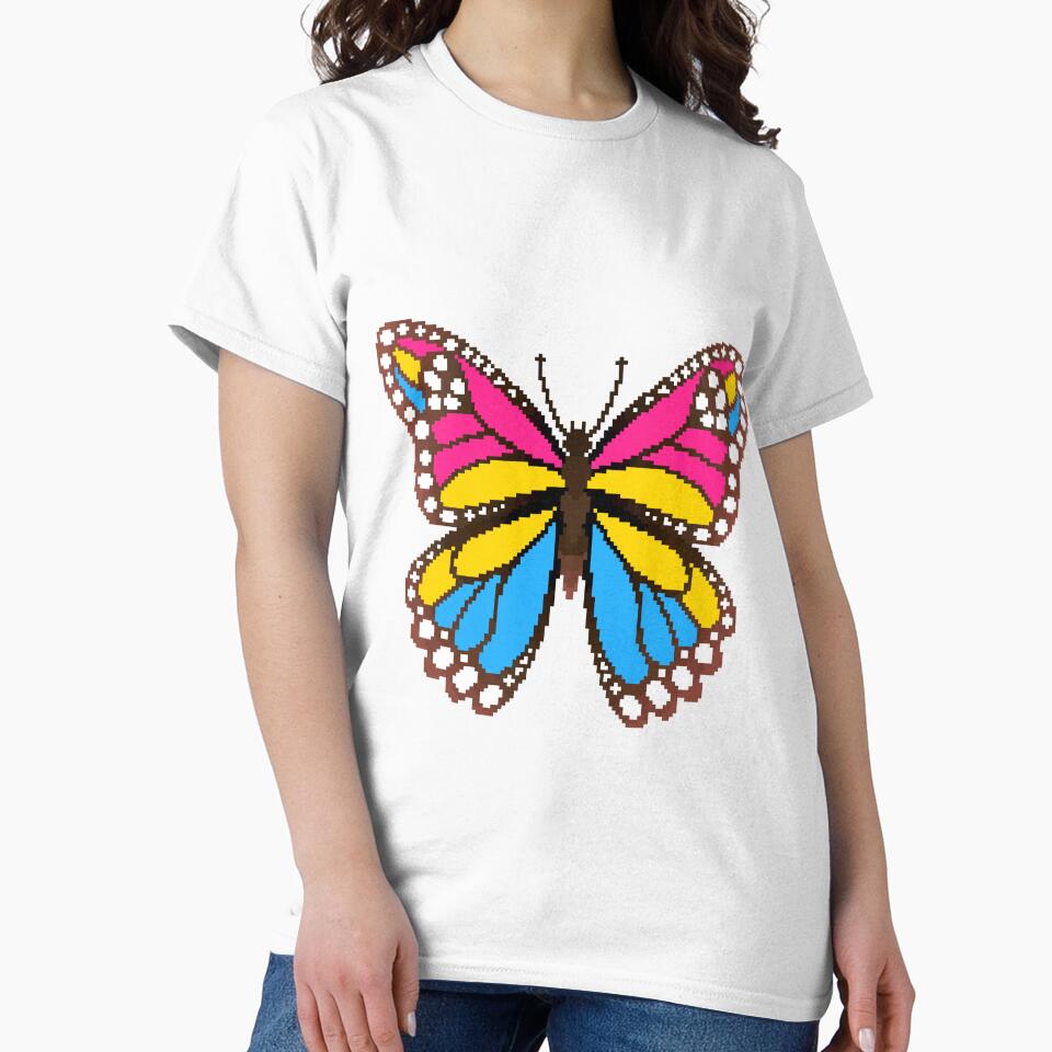 Pan Pride Butterfly by MetallicWings15 T-Shirts, Hoodie, Sweatshirt | BlankRebels.com (Image 2)