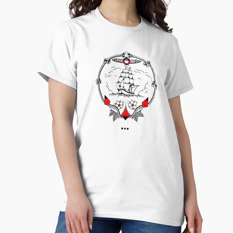 Old School Tattoo Ship by SoulArtLove T-Shirts, Hoodie, Sweatshirt | BlankRebels.com (Image 2)