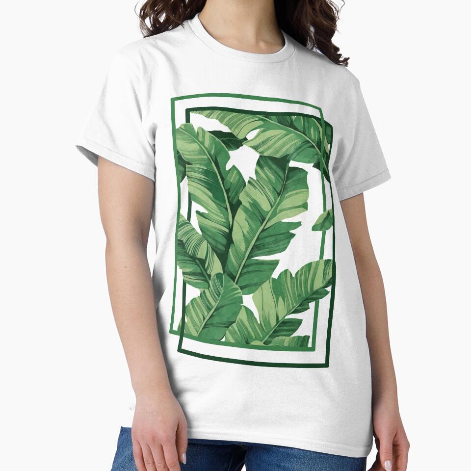 Tropical banana leaves by CatyArte T-Shirts, Hoodie, Sweatshirt | BlankRebels.com (Image 2)