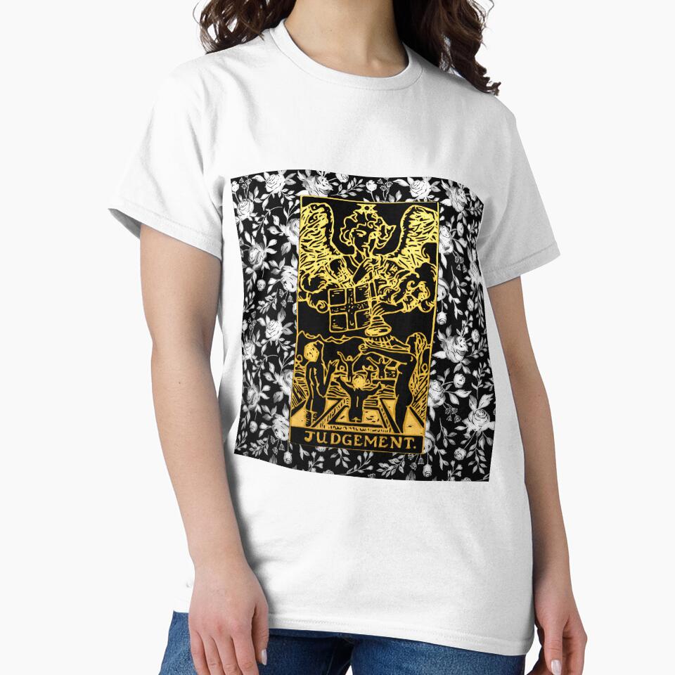 Floral Tarot Print - Judgement by Annalee Beer T-Shirts, Hoodie, Sweatshirt | BlankRebels.com (Image 2)