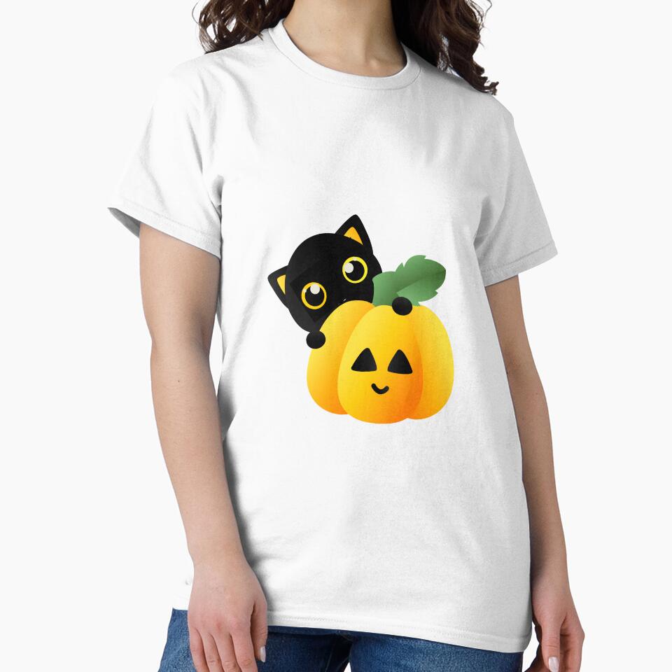 Pumpkin Cat , Cute Pumpkin Cat by Freedesign-home T-Shirts, Hoodie, Sweatshirt | BlankRebels.com (Image 2)