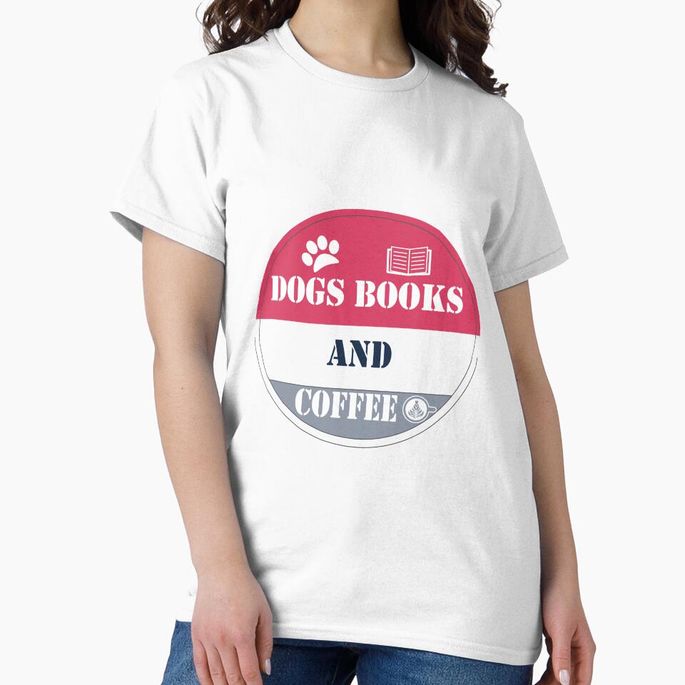 Dogs Books And Coffee by Badrart T-Shirts, Hoodie, Sweatshirt | BlankRebels.com (Image 2)
