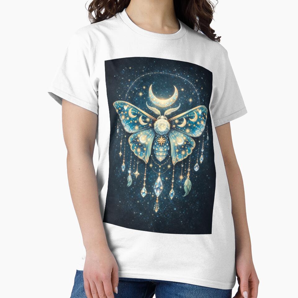 Celestial Moth Art by DarkMoonSiren T-Shirts, Hoodie, Sweatshirt | BlankRebels.com (Image 2)
