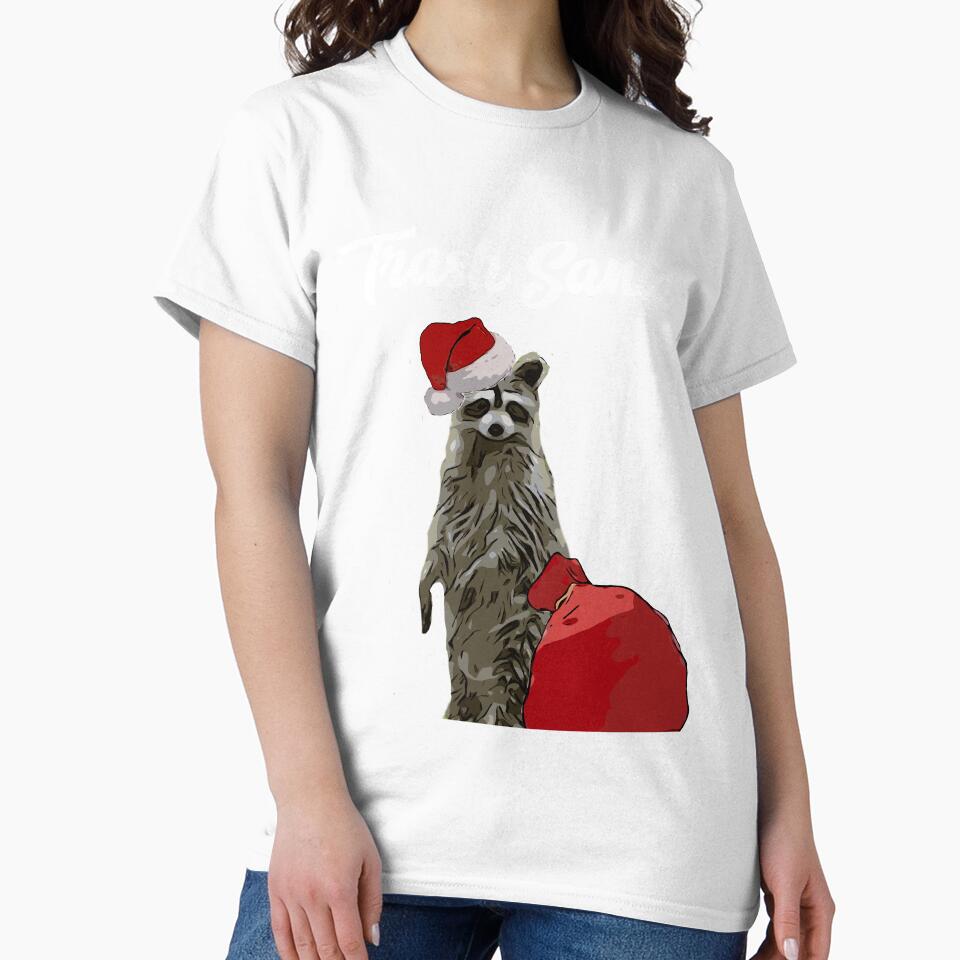 Trash Santa Funny Raccoon Shirt T-Shirts, Hoodie, Sweatshirt