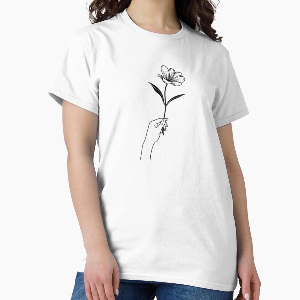 Hand + flower by Reveriememory T-Shirts, Hoodie, Sweatshirt | BlankRebels.com (Image 2)
