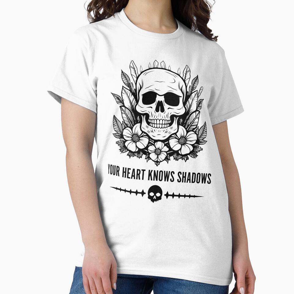 Your Heart Knows Shadows: A Gothic Love Echo by Gothic-Quotes T-Shirts, Hoodie, Sweatshirt | BlankRebels.com (Image 2)