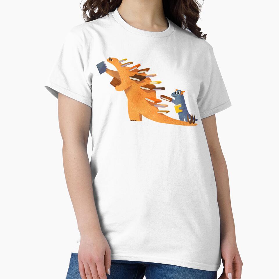 BOOK DINOSAURS 02 by bonniepangart T-Shirts, Hoodie, Sweatshirt | BlankRebels.com (Image 2)