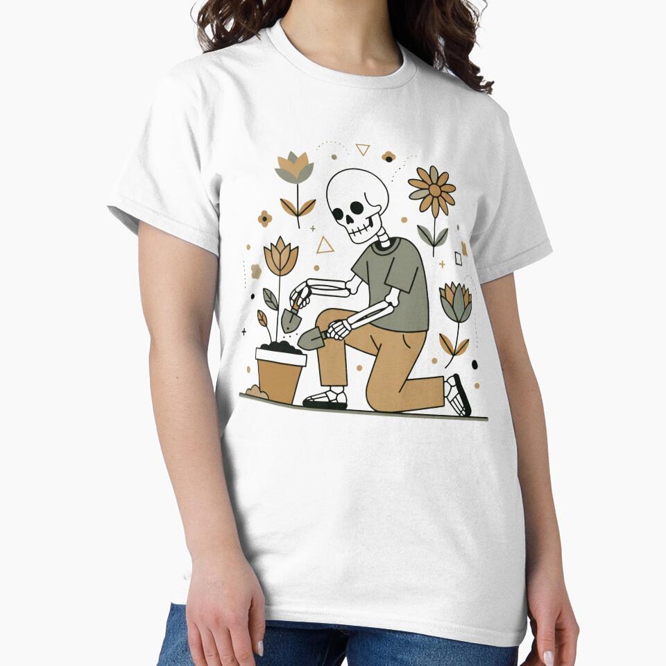 GARDENER | Minimalist Skeleton Streetwear Art by DEADLINE.
