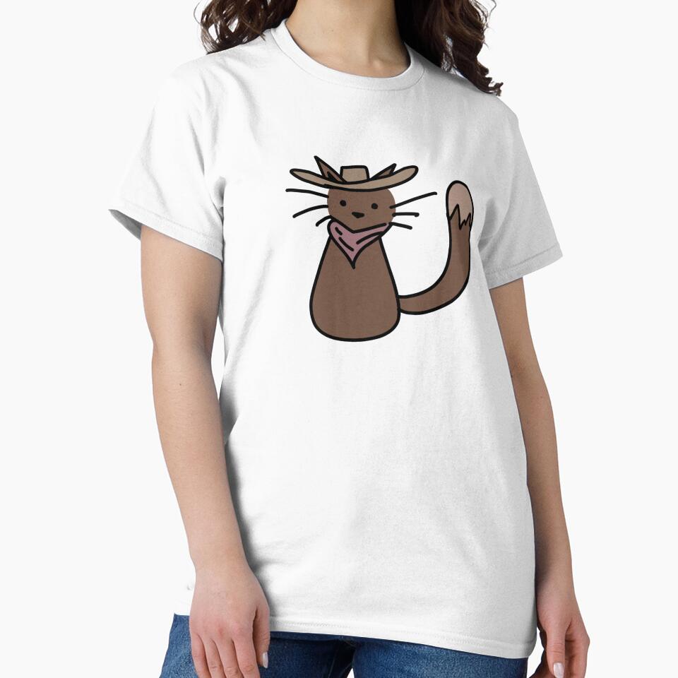 Brown Cowboy Cat by itz-hazza T-Shirts, Hoodie, Sweatshirt | BlankRebels.com (Image 2)