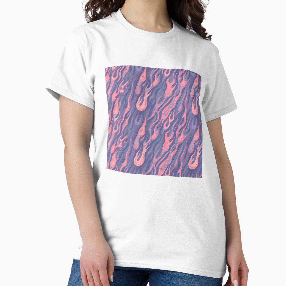 Candy Flames: Playful Pastel Fire in Y2K Style by SeanOsShirts T-Shirts, Hoodie, Sweatshirt | BlankRebels.com (Image 2)