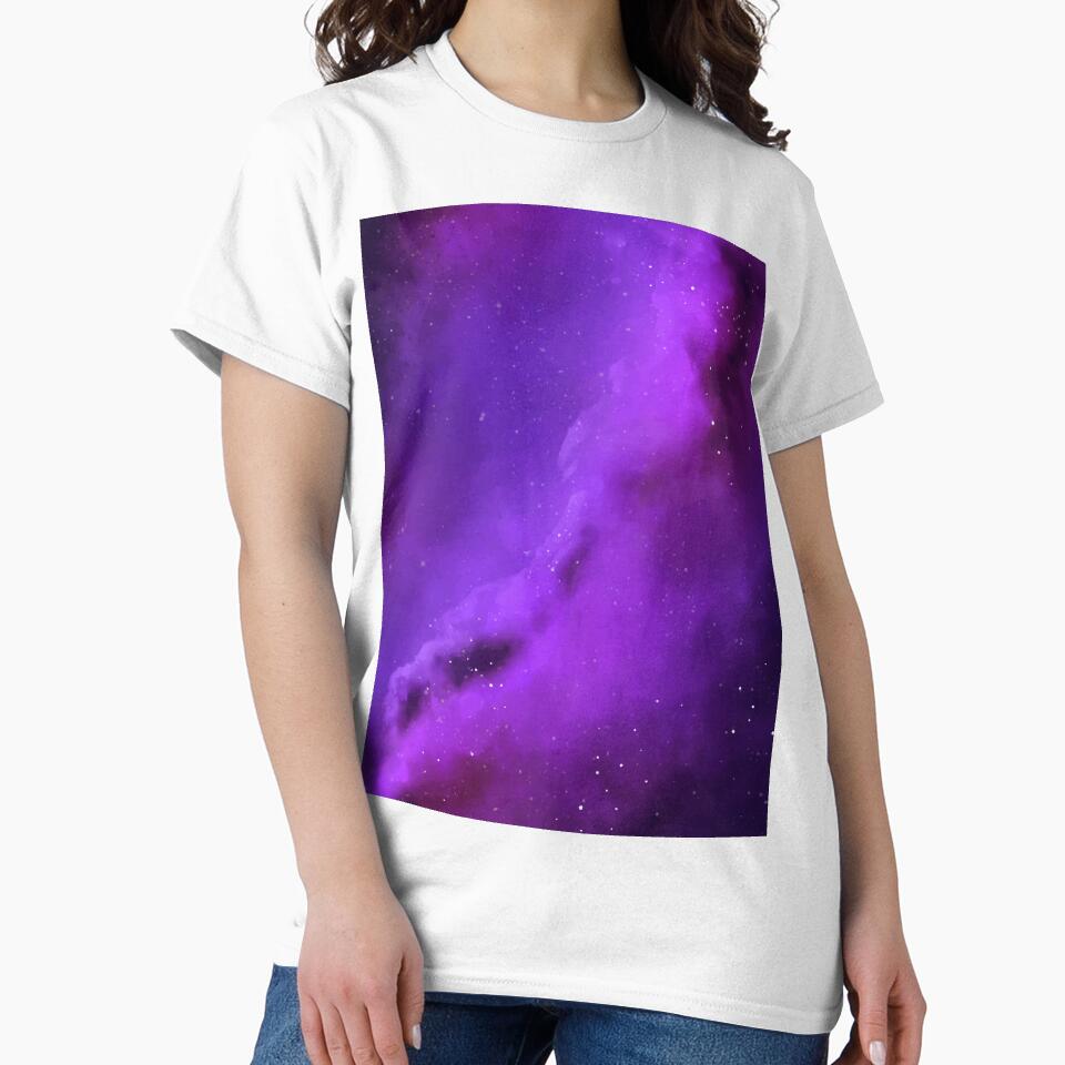 Purple Cosmic Star Galaxy, Cosmos by newburyboutique T-Shirts, Hoodie, Sweatshirt | BlankRebels.com (Image 2)