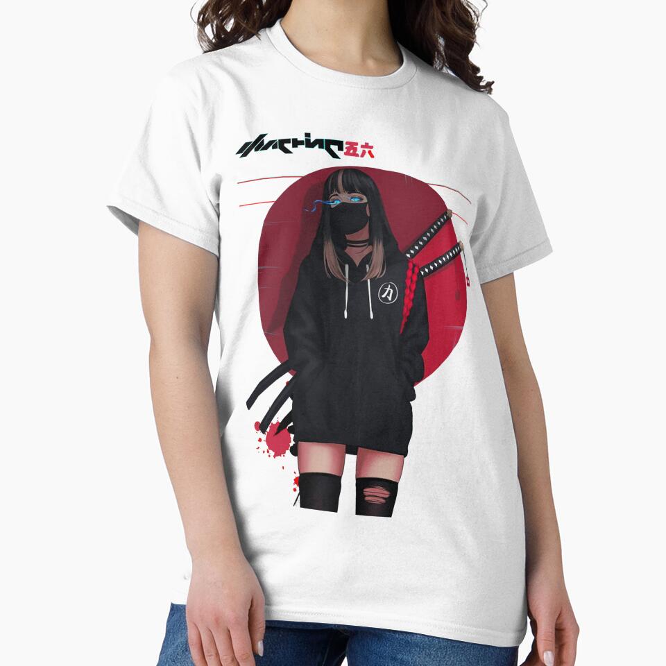 Urban Japanese Cyberpunk Girl Vaporwave anime manga by ANIME MANGA CARTOON ★★★★★ T-Shirts, Hoodie, Sweatshirt (Image 2)